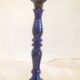 Vintage enameled cast-iron candleholders