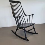 Black Lena Larsson for Nesto rocking chair 1960s