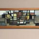 Original Swedish Oil on Canvas – “Abstract Composition” – Signed – Dated 1959 – Vintage & Framed – 77 × 35 cm