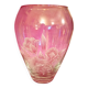 Vase en verre grave motif florale