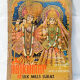 Plaque publicitaire radha krishna sarees suiting métal