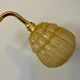 Vintage tulip wall lamp in yellow Clichy glass