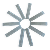 10 porte-couteaux anciens en cristal