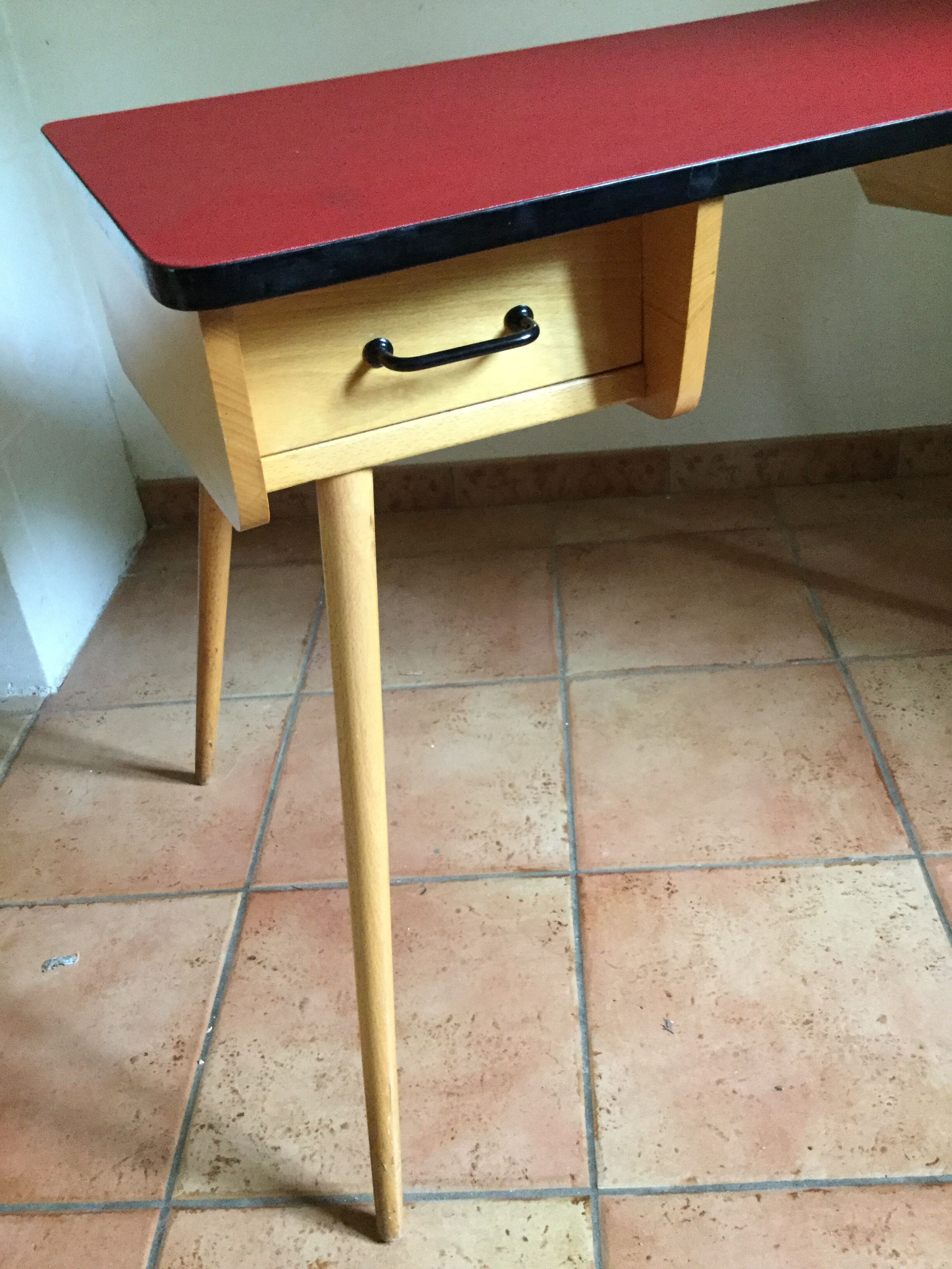 Vintage compass feet desk