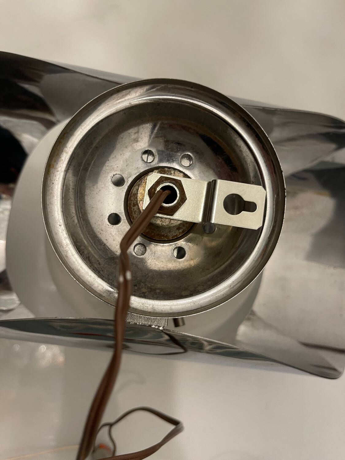 Chrome Murano Glass Sconces by Mazzega Set of 2