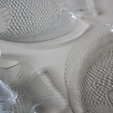 Dish and six plates fish Arcoroc