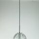No. 1 of 2 - elegant doria pendant lamp clear and smoke grey glass 60s 70s