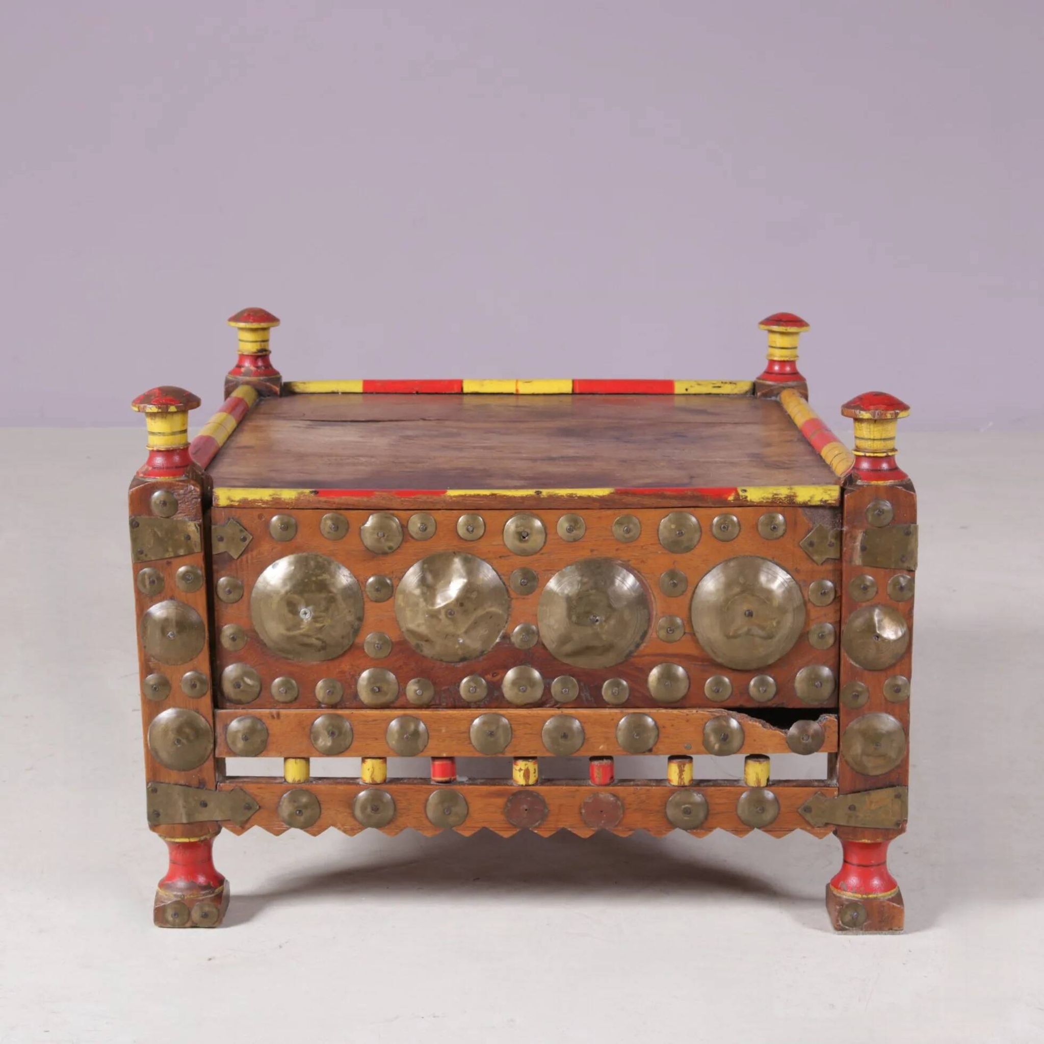 Table à thé des années 1930 style Punjab Pakistan/Inde