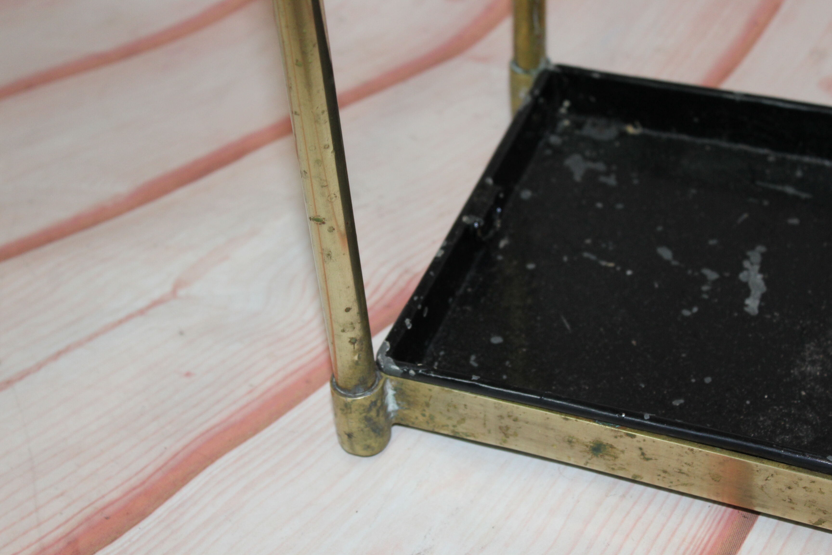 Old brass umbrella holder