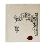 Sealed drawing, in Indian ink