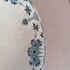 Composition in earthenware iron earth Gien model Stocklom blue art nouveau