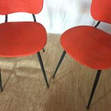 Pair of chairs 60s vinyl