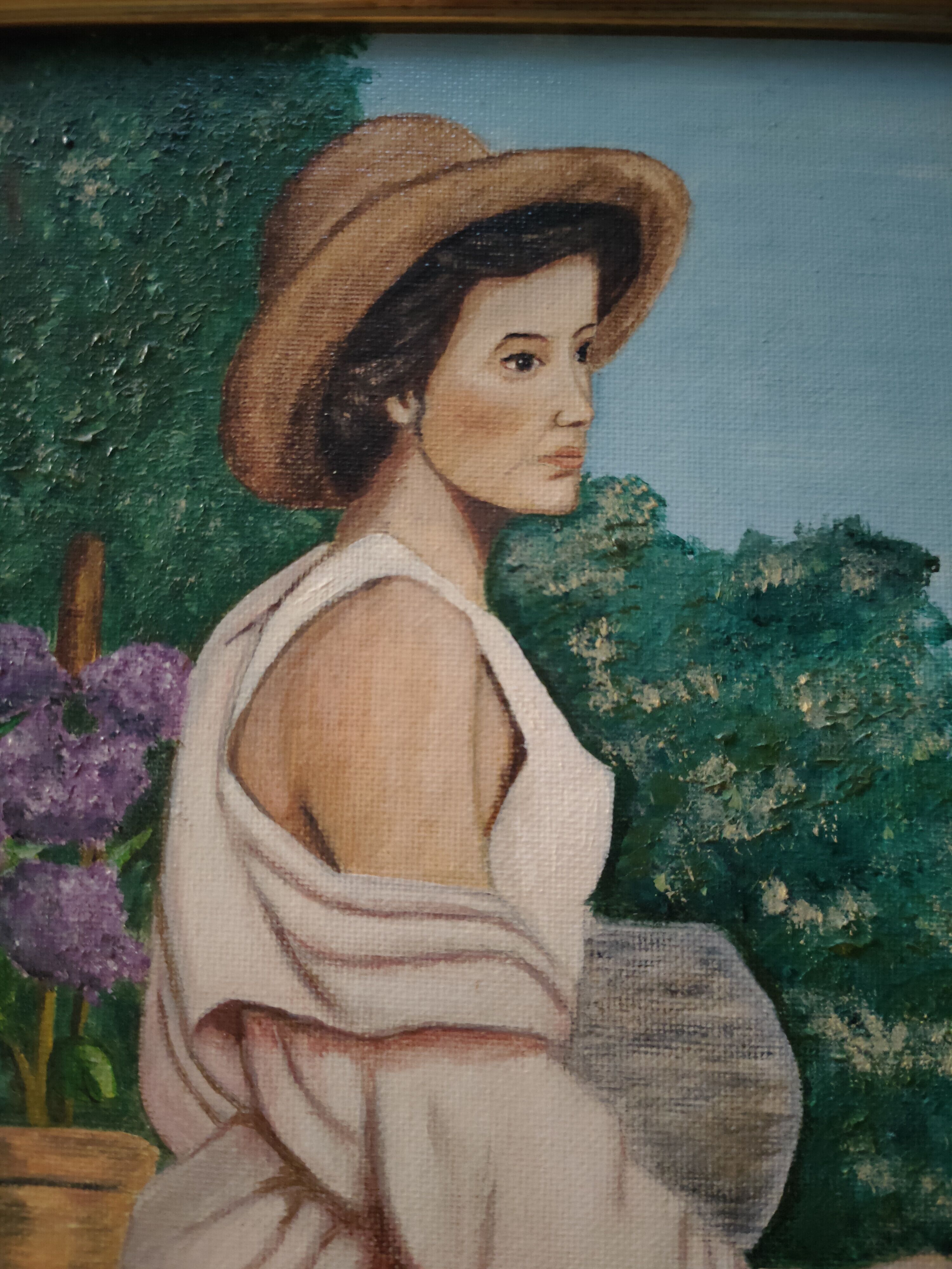 Signed canvas painting