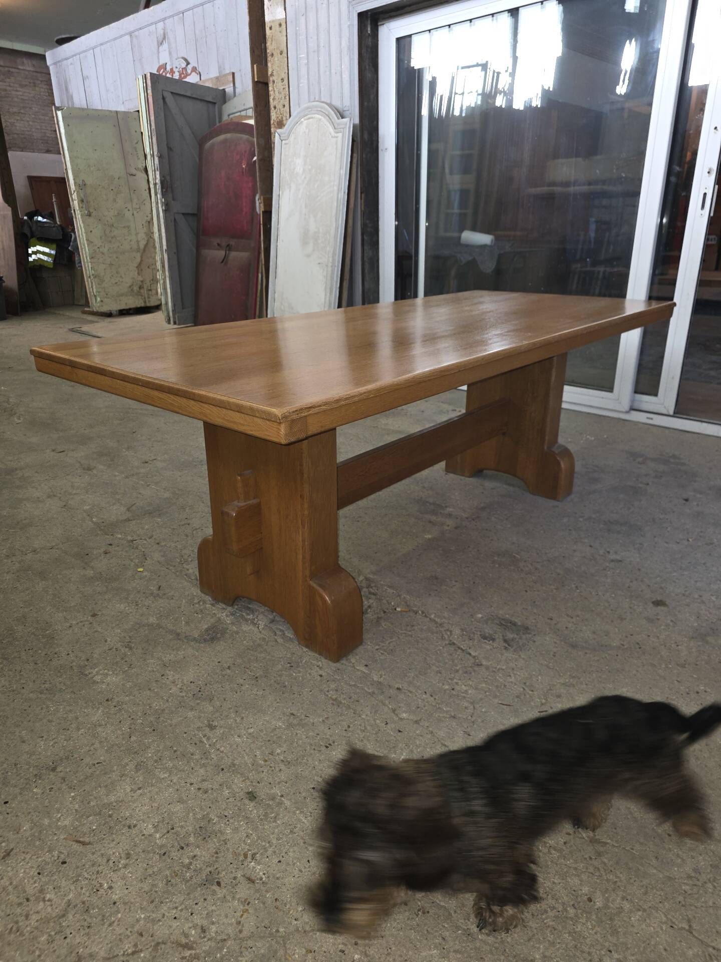 Oak farmhouse table