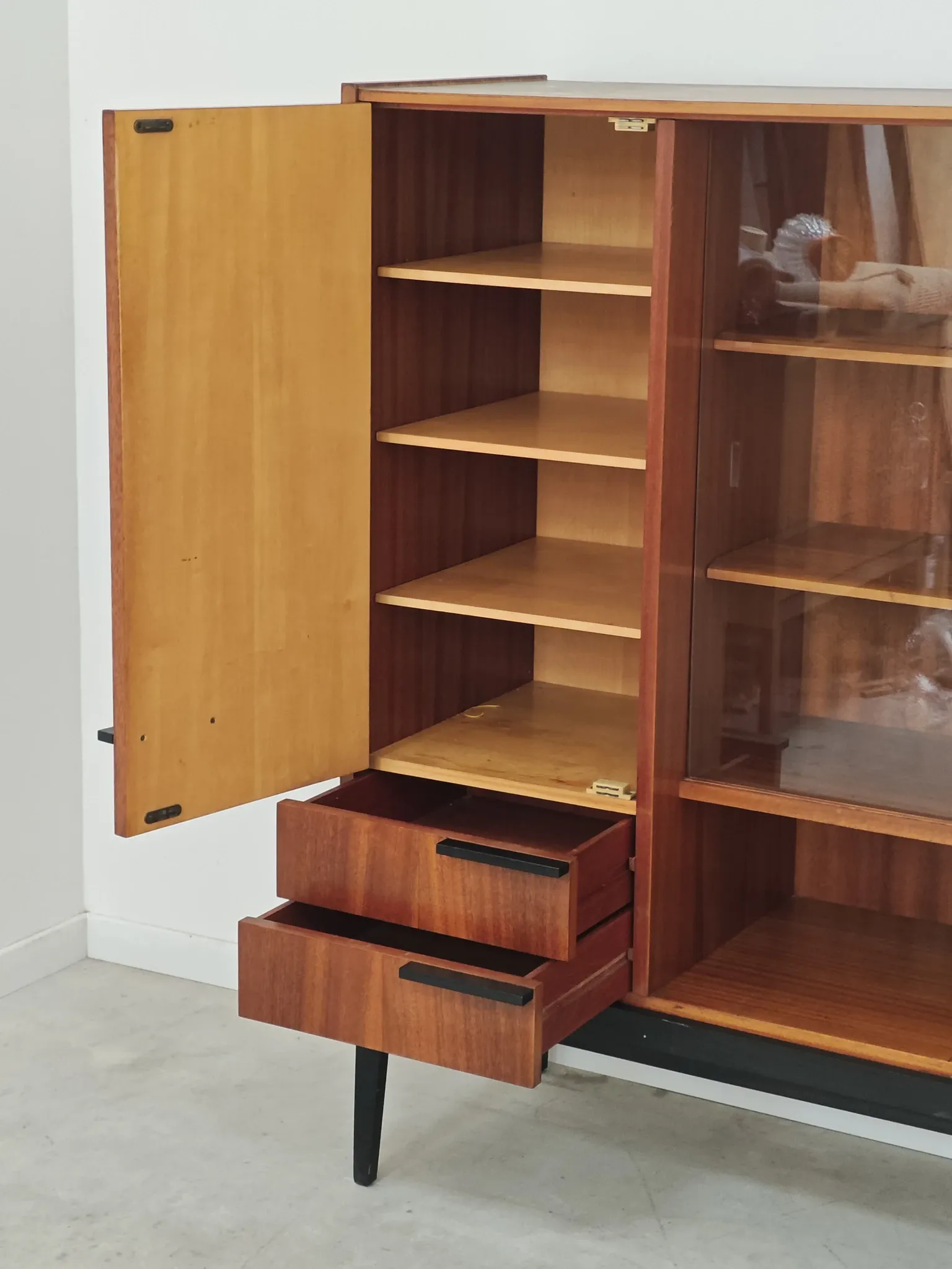 Wooden sideboard by Frantisek Mezulanik for Up Zavody 60