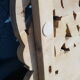 Carved mango headboard