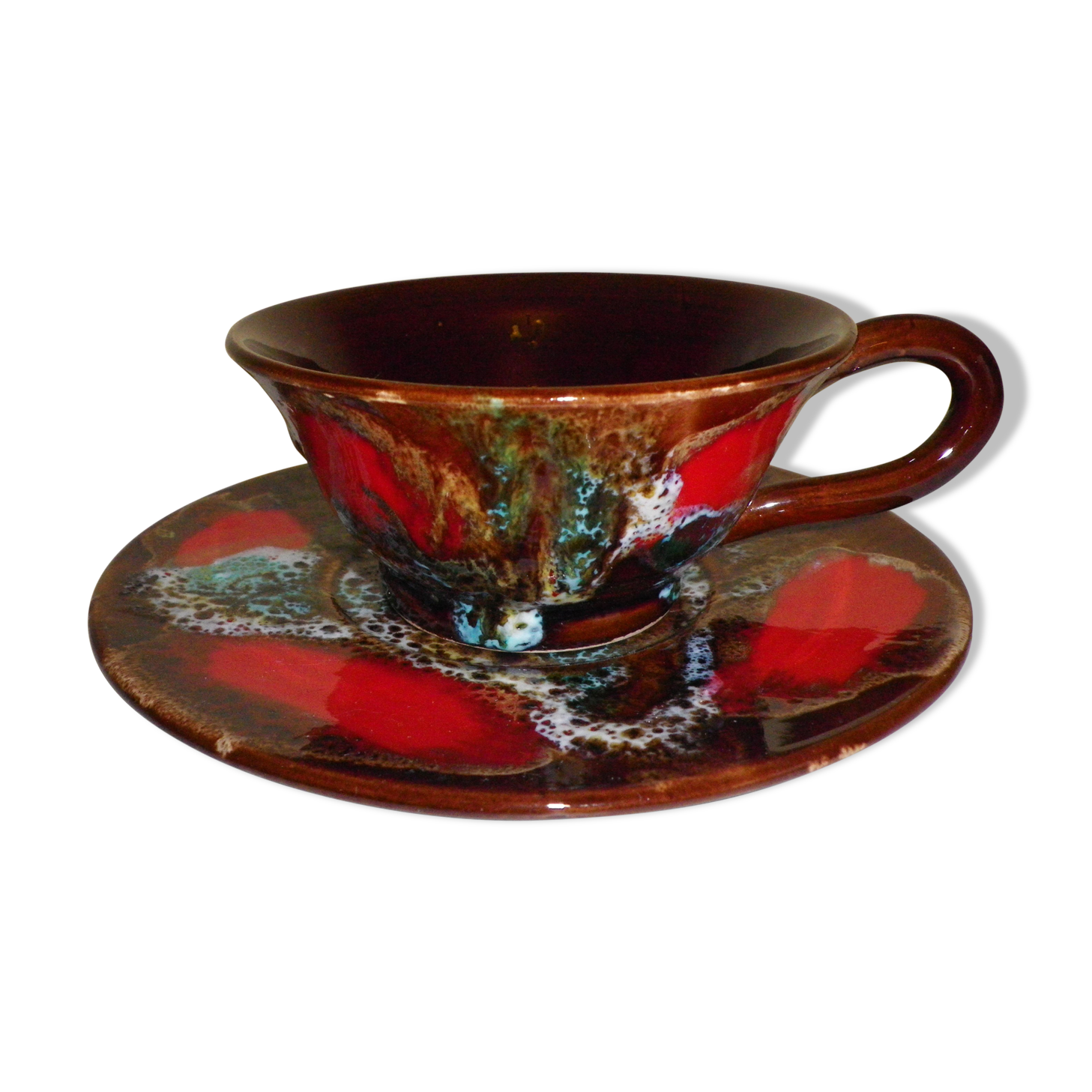Cup and saucer - Vallauris - 80s