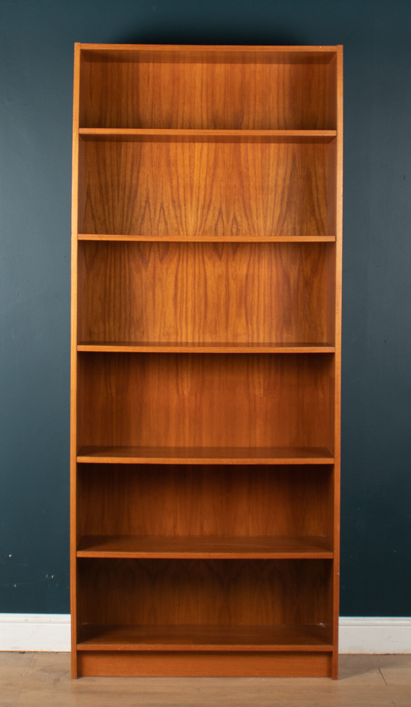 Retro Teak 1960s Danish Full Size Bookcase Shelves