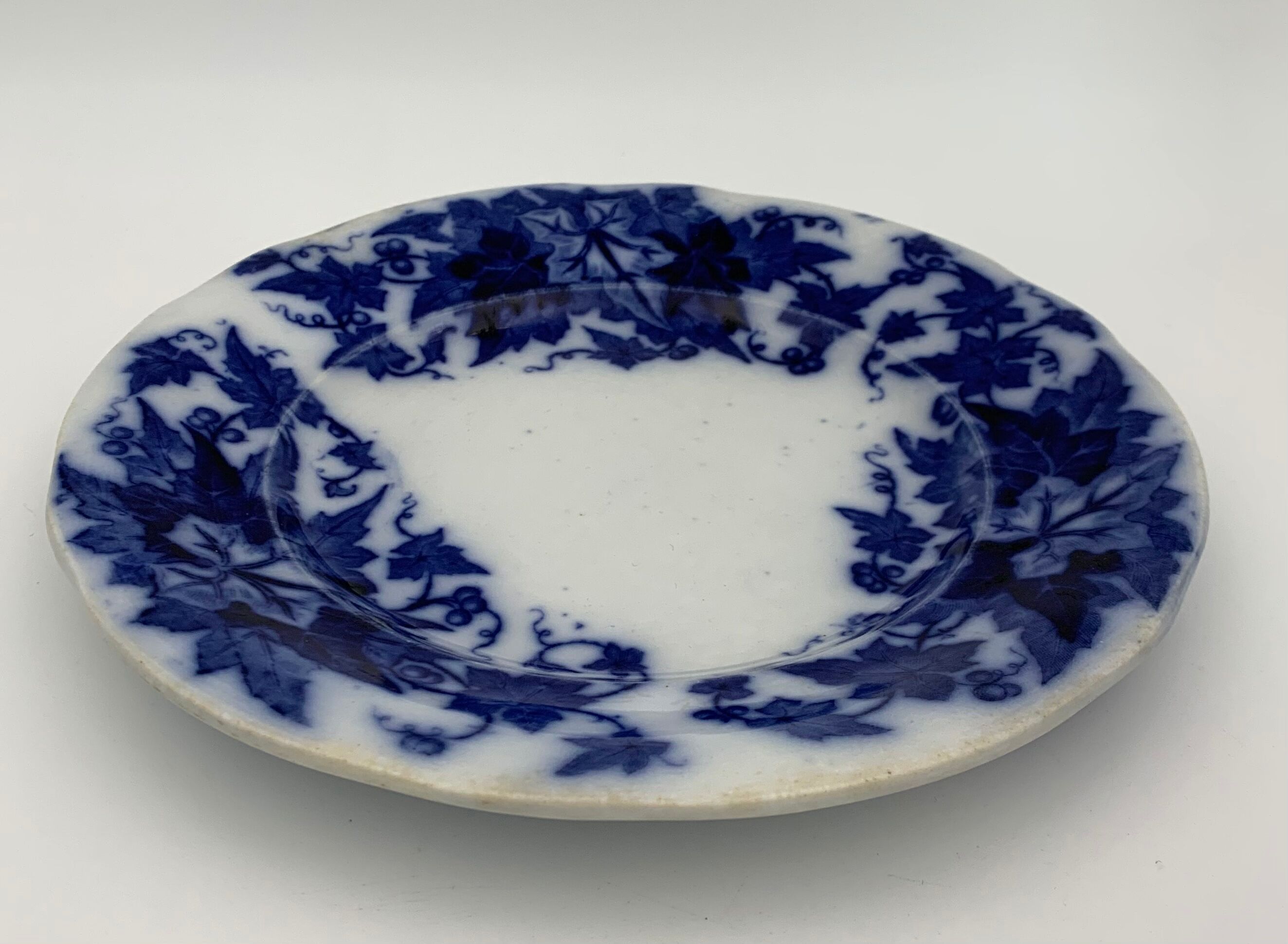 Old earthenware plate SARREGUEMINES, Bryonia model - Late 19th century
