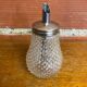 Vintage molded glass sugar bowl