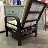 Multi-position relaxation armchair from the 1930s/40s in teak.