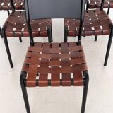 Piero Palange Werther Toffoloni Mod. 993 Dining Chairs for Montina 1960 Set of 6