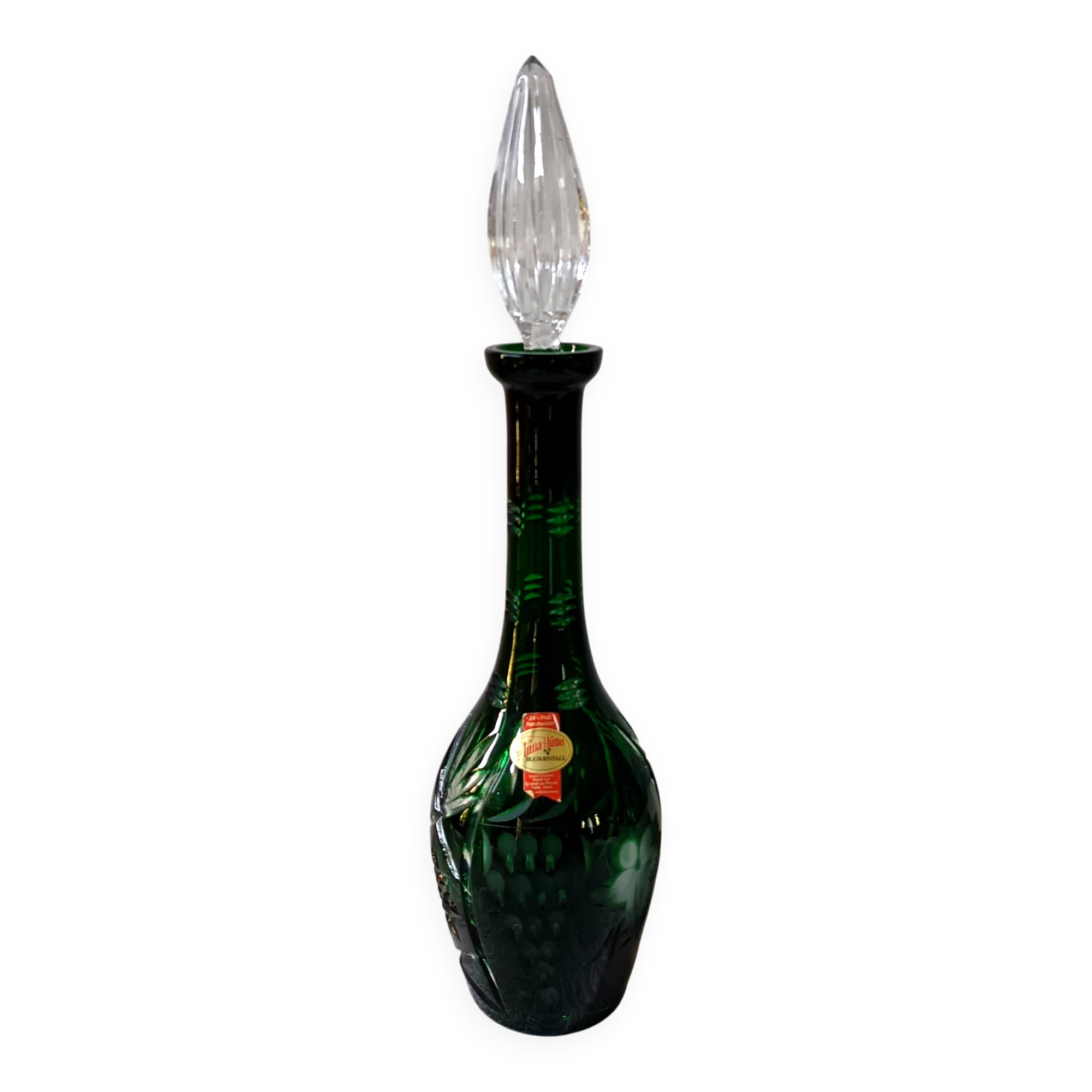 Vintage carafe, 24% double-cut crystal anna hütte bavaria