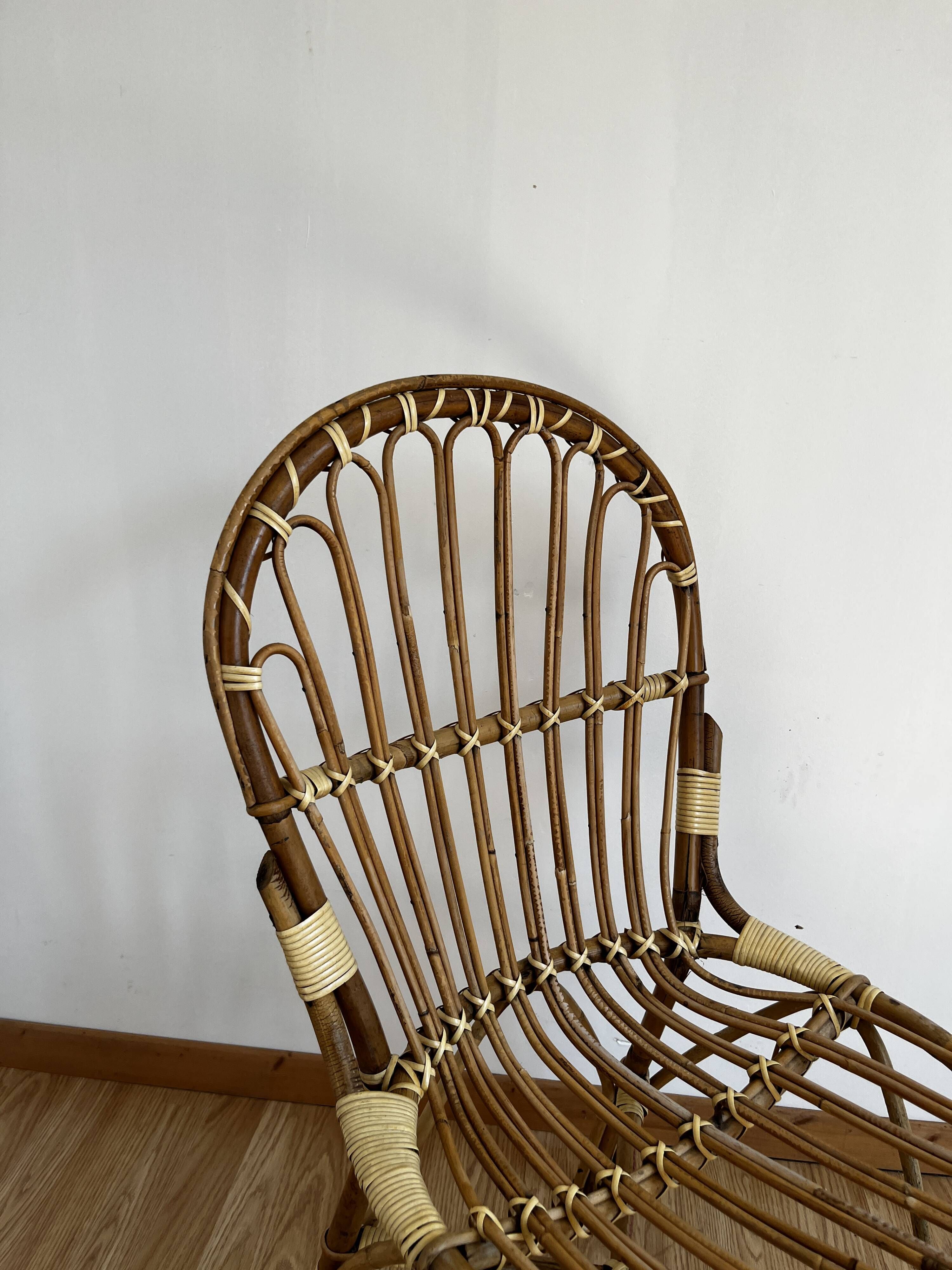 Chaise en rotin
