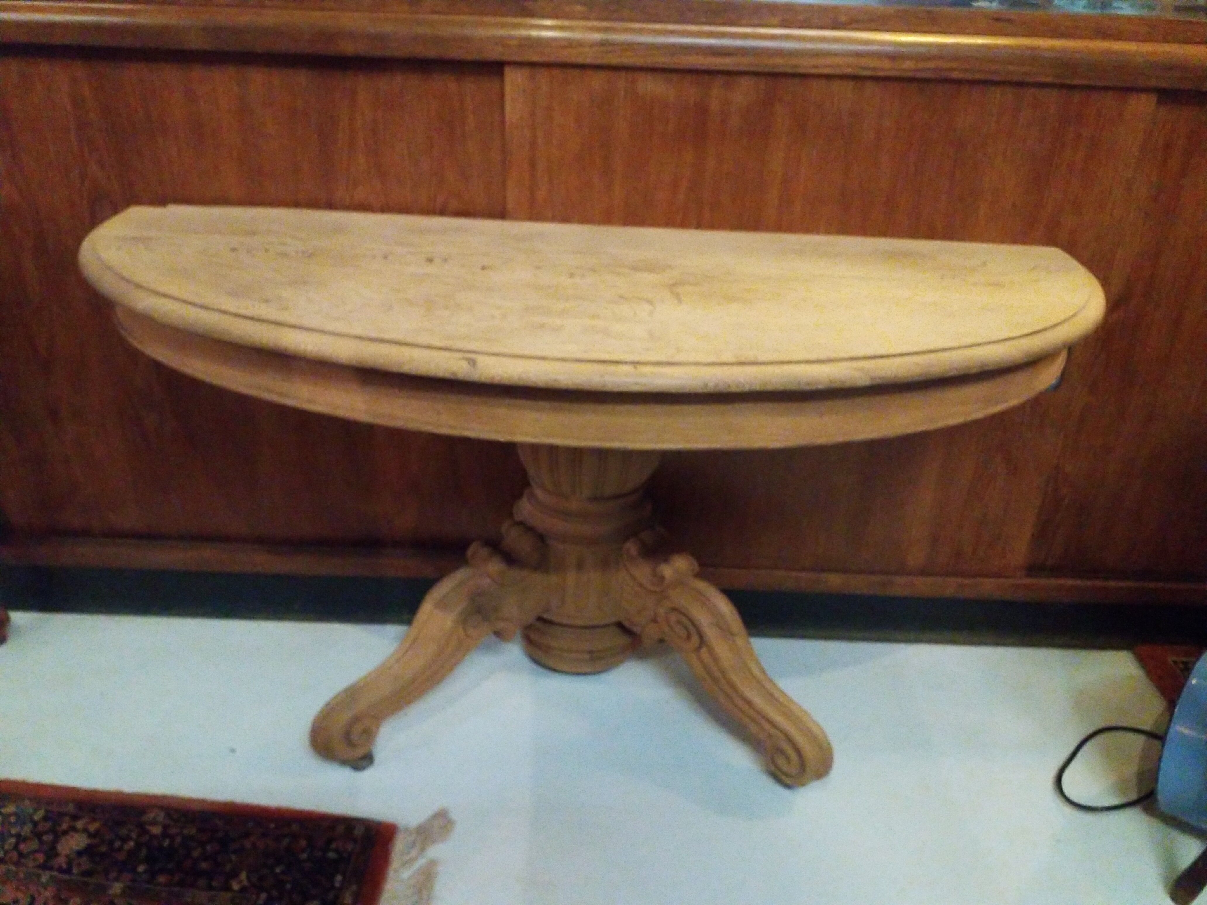 Half-moon console