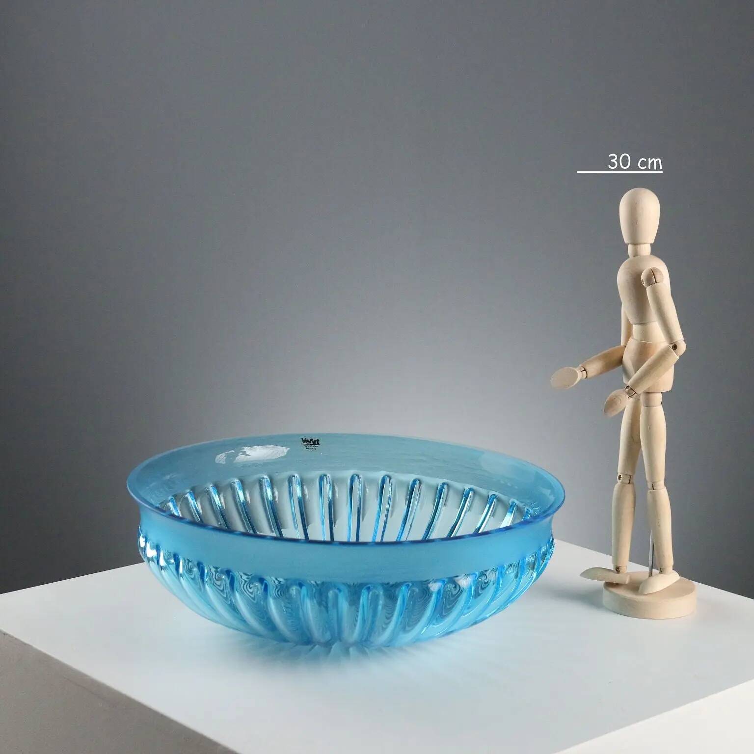 Vintage VeArt Murano glass centrepiece, Italy, 1980s