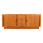 Tambour door sideboard by Johannes Andersen for C.F.C. Silkeborg, Denmark