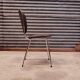 Set of 6 chairs in chrome and vinyl brand "le gal" 70