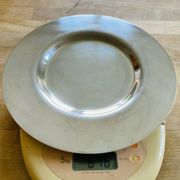 Petrossian silver-plated metal dish, hallmarked, France