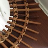 Vintage rattan sun mirror 70/80 47cm