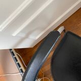 Italian style design 70s chrome and skai table chair