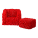 Fauteuil et pouf Senzafine par Gaetano Pesce