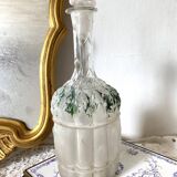 Carafe ancienne asperge Legras fin XIXe
