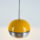 Lampe pendentif en métal danois, années 1970