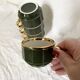 Coffee cups Bistrot Yves Deshoulieres Apilco empire green