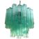 Green wather “tronchi” murano glass chandelier d50