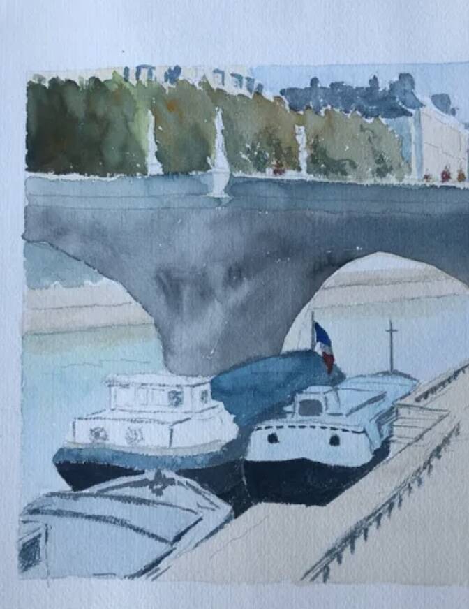 The banks of the Seine
