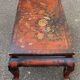 Table basse asiatique motifs fleurs