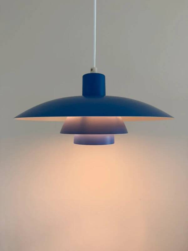Vintage Louis Poulsen PH4/3 - rare blue, like new - Poul Henningsen - Danish design lamp