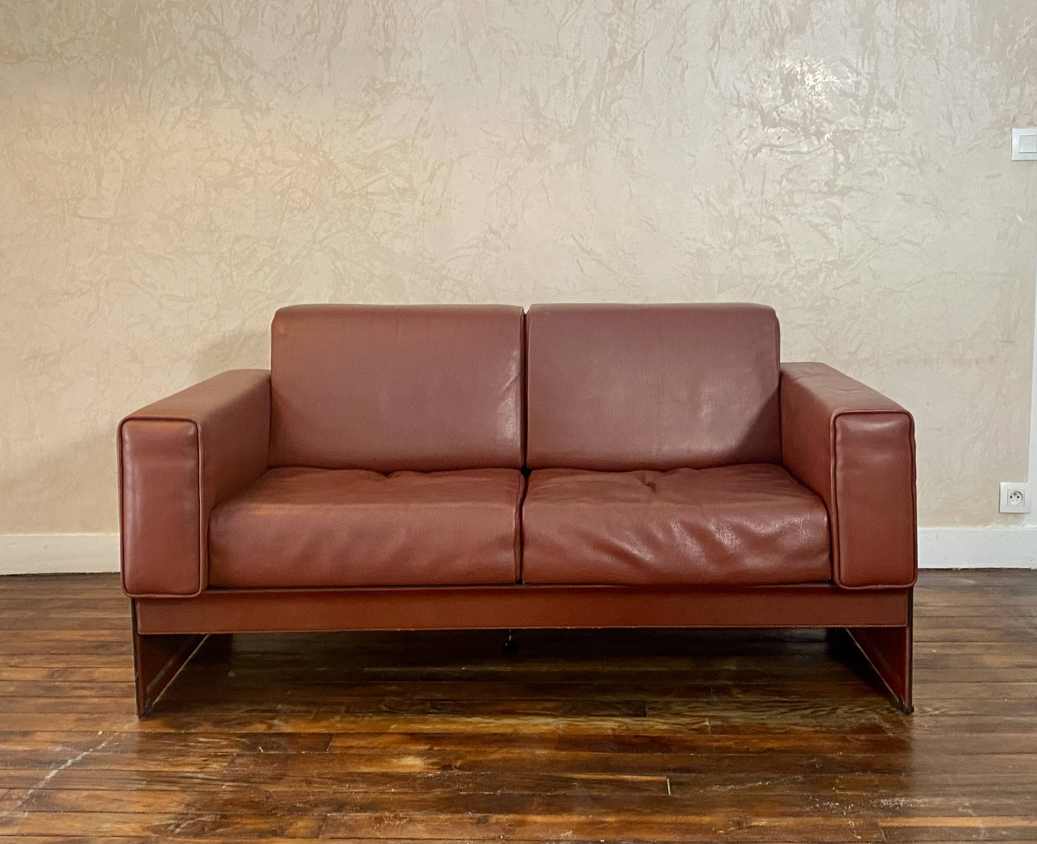 Two-seater canapé Korium KM 3/1 – Tito Agnoli for Matteo Grassi, Italy