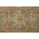 Tapis turc Oushak fait main en laine et coton orange des années 1970 203x312