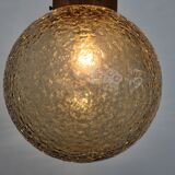 Vintage glass pendant light by Hustadt Leuchten, 1960s
