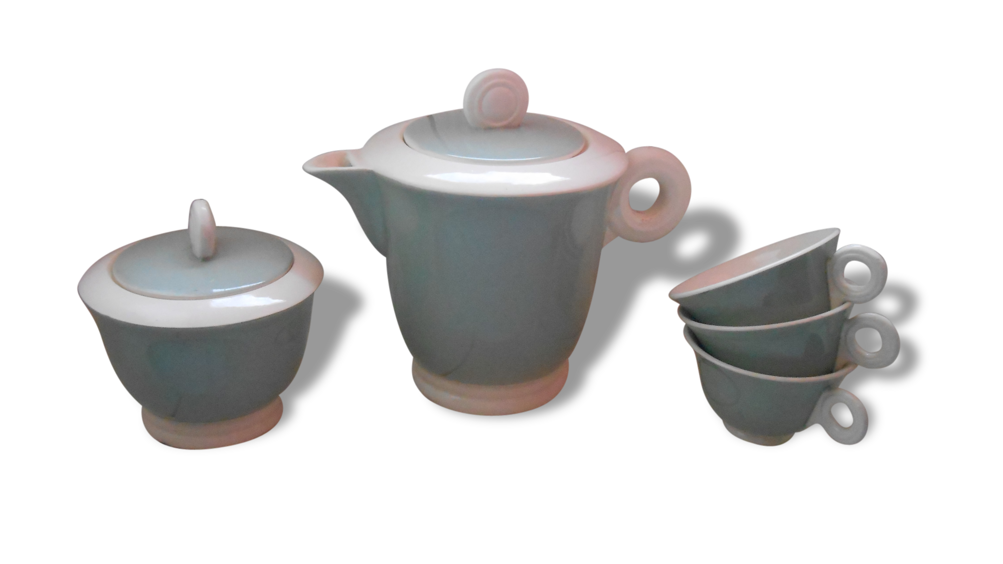 Coffee pot, sugar pot and cups Digoin
