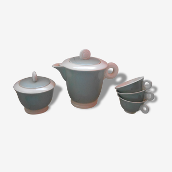 Coffee pot, sugar pot and cups Digoin