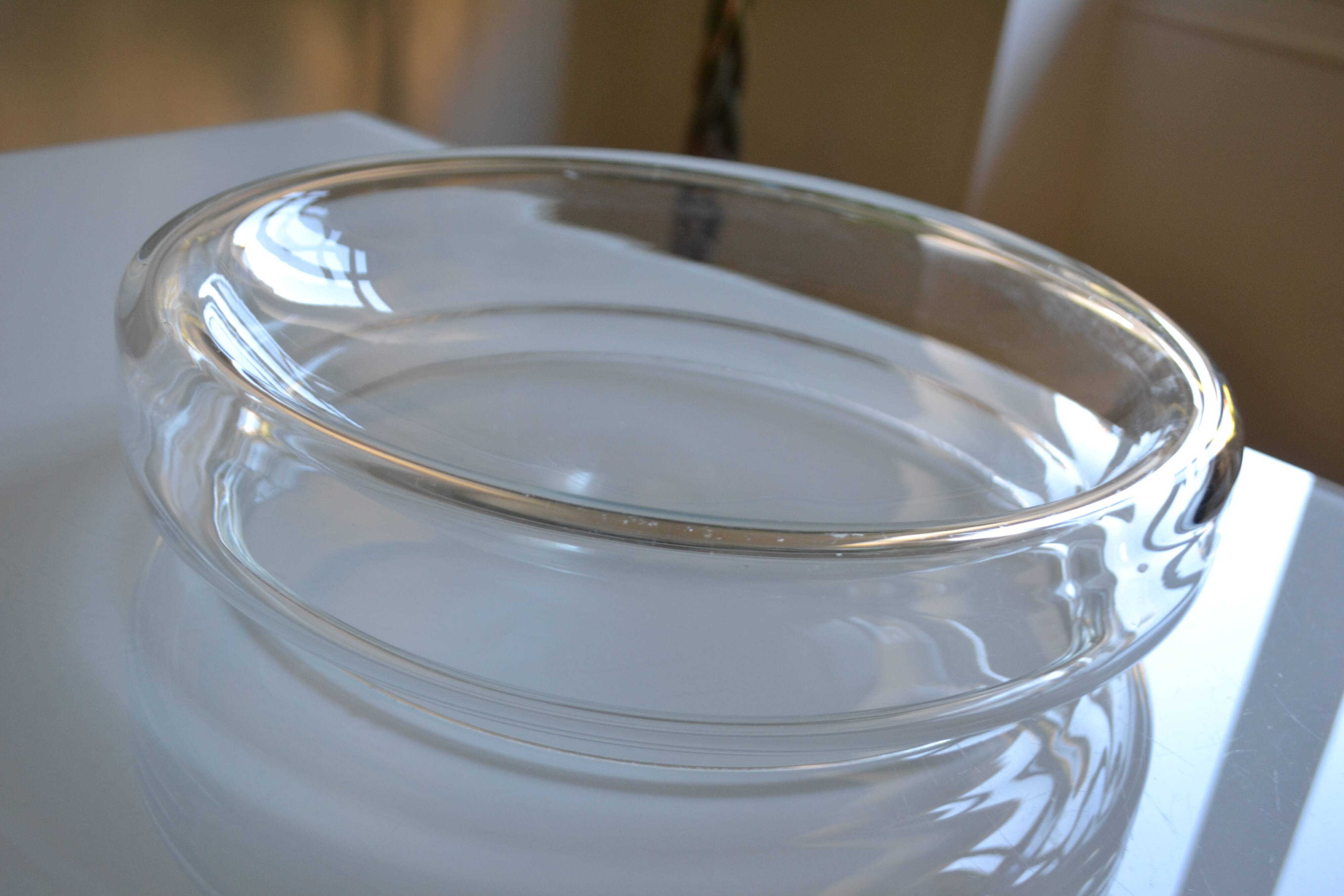 vide poche en verre soufflé, Murano Italy vers 1970 D : 35 cm