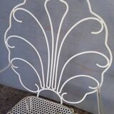 Pair of solid iron garden armchairs ep 1950